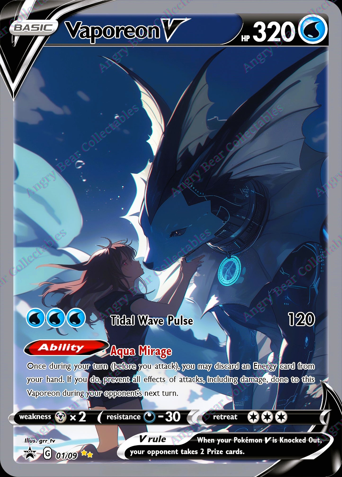 Vaporeon Digital Signature Series